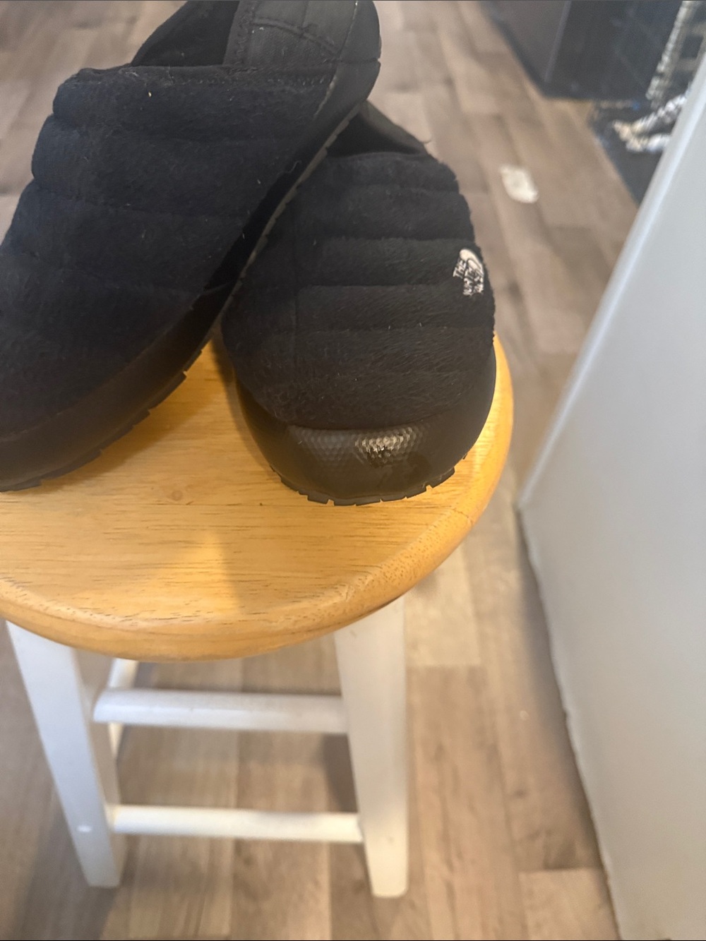 The North Face Black Quilted Slip-On Shoes